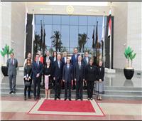 وزير العدل يستقبل رئيسي المحكمتين الدستوريتين المصرية والمجرية 