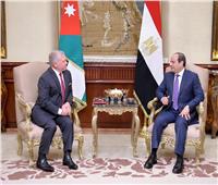 الرئيس السيسى  يبحث مع ملك الأردن تطورات الأوضاع الإقليمية في قطاع غزة