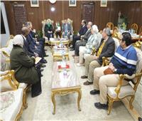 "ابو ليمونة"  يستقبل وزيرة التضامن الاجتماعي وعدد من محافظي المنوفية السابقين
