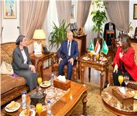 وزيرة البيئة تلتقى الأميرة الأردنية دانا فراس للتعاون في مجال السياحة البيئية