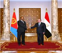 الرئيس السيسى  يبحث مع نظيره الإريتري التطورات التي يشهدها القرن الأفريقي