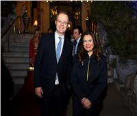 وزيرة الهجرة تشارك إحتفالية للسفير البريطاني بالقاهرة 
