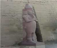 لا أستسيغ شكله .. "حواس" مشيراً إلى تمثال رمسيس الثاني أمام واجهة معبد الأقصر