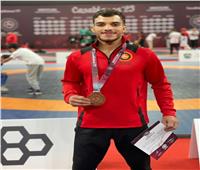 رئيس جامعة مدينة السادات تهنئ بطل المصارعة الحرة الفائز ببرونزية أفريقيا 