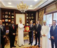 عبدالله بن ناصر الرحبي يستقبل وفد صلالة بالقاهرة