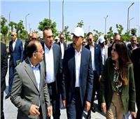 رئيس الوزراء يتفقد معدلات الإنجاز بمشروع "حدائق تلال الفسطاط"