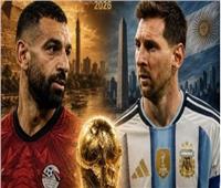 كأس العالم 2026| مصر والأرجنتين.. صدام أول بين ميسي وصلاح على المستوي الدولي
