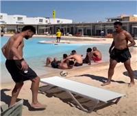 لاعبو منتخب مصر يستمتعون بوقتهم في العلمين بعد العودة من كأس العالم 