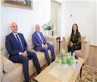 وزيرة التضامن تلتقي مستشار رئيس الجمهورية للتنمية المحلية ورئيس جامعة مدينة السادات