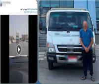 الداخلية تضبط سائق سيارة نقل بعد تداول فيديو لتحميله حمولة زائدة بالقليوبية