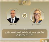 وزير الخارجية يبحث مع عضو المجلس التنفيذي لغزة تطورات الأوضاع في الأراضي الفلسطينية