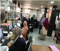 أبو حطب يتابع سير وإنتظام العمل بملف التصالح بالمركز التكنولوجى لخدمة المواطنين باشمون